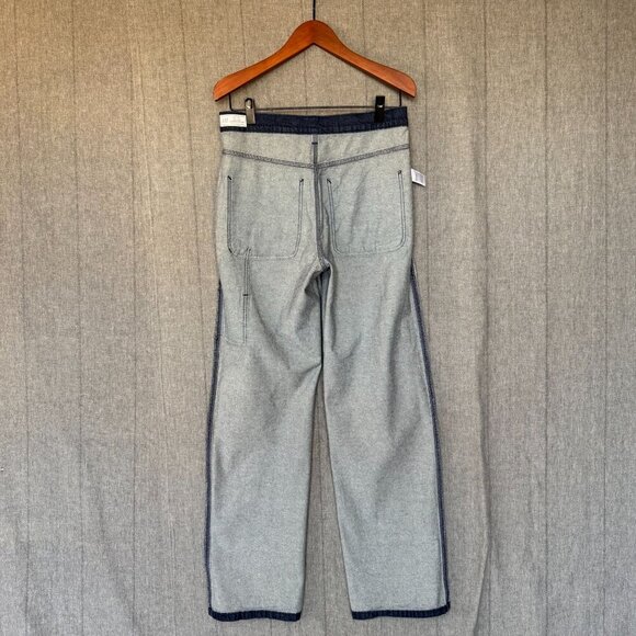 Gap 90's Loose Carpenter Mid Rise Dark Indigo Straight Leg Jeans 29 / 8 Tall - Picture 12 of 17